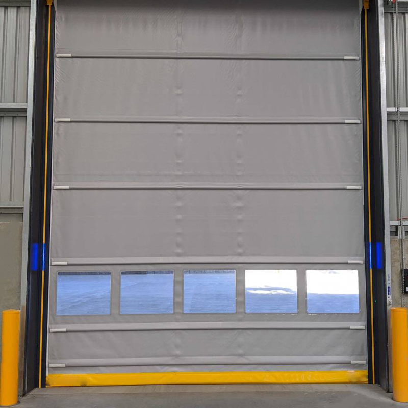Windproof Industrial Speed ​​​​PVC Stacking Door logistic